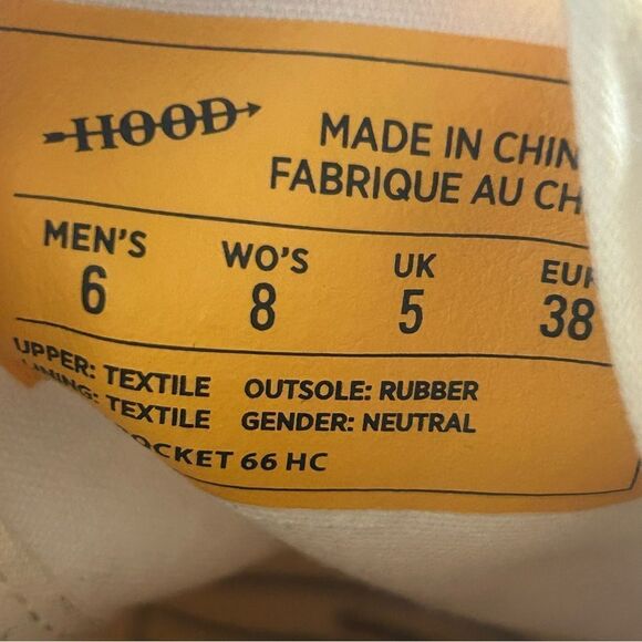 NEW Hood Rocket 66 HC Shoes Lace Up Sneakers White Size Women’s 8 Men’s 6 - Picture 8 of 9